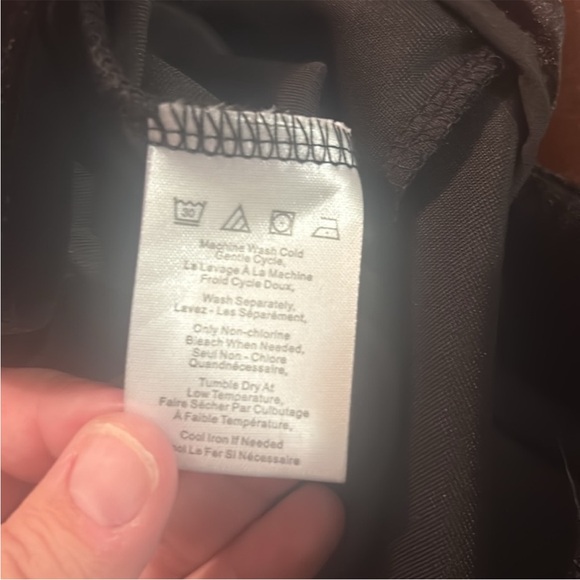 NWT H Halston Velvet Pants - Black - Picture 7 of 8